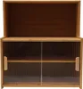 A wooden cabinet with glass doors. Náhled obrázku produktu