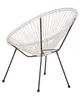 BELIANI Gartenstuhl 2er Set Weiß Polyrattan Spaghetti-Optik Produktbild-Vorschau 9