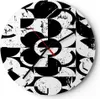 Wanduhr - Rund - Glasuhr - Abstraktion modern - 40x40cm - Produktbild-Vorschau 1