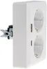 MILOS Schutzkontaktsteckdose 2-fach 250V/16A USB A+C/PD Produktbild-Vorschau 3