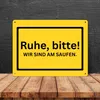 Ruhe bitte Metallschild XXL in 28x38 cm mit Spruch Wir sind Produktbild-Vorschau 4
