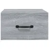 The Living Store Wand-Nachttische 2 Stk. Grau Sonoma Produktbild-Vorschau 5