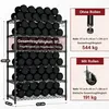 Schwerlastregal mit Rollen, 6 Ebenen Metallregal Produktbild-Vorschau 2