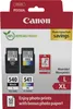 Canon PG-540L + CL-541XL nero, testine di stampa a colori + Anteprima dell’immagine prodotto 1