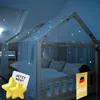 Betthimmel fürs Hausbett mit Leuchtsternen nachtleuchtend Produktbild-Vorschau 1