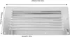 250x150 mm Grille de ventilation d'air -Couverture inox Voir les images du produit 4