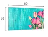 Glas-Herdplattenschutz 80x52 Tulpen Produktbild-Vorschau 2