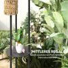Outsunny Solar Stehlampe Rattan Solarlampen mit Lichtsensor Produktbild-Vorschau 7