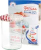 sada 50 kelímků 435 ml Do 82 víček Dřevěné srdce červené Náhled obrázku produktu 4