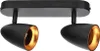 OVO 2 Black Gold podwójny reflektor sufitowy, wstążka, Podgląd zdjęcia produktu 1