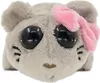 Niedliches, trauriges Hamster-Plüschtier mit rosa Schleife Produktbild-Vorschau 3