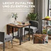 HOMCOM Esstisch, Klappbar Küchentisch mit Rollen, Produktbild-Vorschau 4