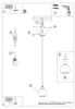 Lampa wisząca ALINO czarna-dymiona 1xE27x60W szkło Podgląd zdjęcia produktu 14
