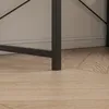Biurko komputerowe czarne z regałem półkami 120 cm Podgląd zdjęcia produktu 6