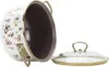Emaille-Topf mit Glas. PREMIUM Creme 18 cm/2,2l Produktbild-Vorschau 2