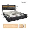 UnboxG Lit rembourré 160x200 cm avec LED, espace de Voir les images du produit 7