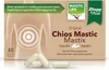 A product box for Chios Mastic Mastix capsules, with an illustration of the human torso and capsules shown in the foreground. Podgląd zdjęcia produktu