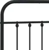 vidaXL Bettgestell mit Kopfteil Metall Schwarz 140x200 cm - Produktbild-Vorschau 14
