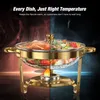 WARMOUNTS 4er Chafing Dish, 4,7L Rund Edelstahl Produktbild-Vorschau 4