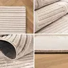 Skandinavischer Boho Teppich Wohnzimmer Einfarbig Beige und Produktbild-Vorschau 2