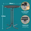 Casaria® Stehtisch Klappbar Outdoor Gastro Bistrotisch 2x Produktbild-Vorschau 6
