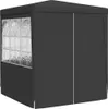A black party tent with windows, shown from a three-quarter angle. Náhľad obrázku produktu