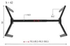 Base in metallo / struttura tavolo NY-L01, per ufficio, Anteprima dell’immagine prodotto 7