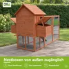 Kuriňa s vonkajším výbehom z dreva, 2 hniezdiace boxy s 4 Náhľad obrázku produktu 6