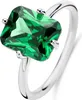 Neu Bling 9NB-1139-54 Silber Ring mit Zirkonia Stein - Grün Produktbild-Vorschau 1