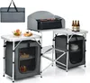 KOMFOTTEU Campingküche klappbar, Campingschrank aus Produktbild-Vorschau 1