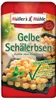 A bag of yellow split peas with nutritional information highlighted. Produktbild-Vorschau