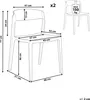 BELIANI Esszimmerstuhl 2er Set Beige Kunststoff Stapelbar Produktbild-Vorschau 7