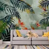 Vlies Fototapete - Jungle Flowers 400x280 cm Blätter Produktbild-Vorschau 2