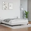 vidaXL Bettgestell Weiß 140x200 cm Kunstleder Produktbild-Vorschau 2
