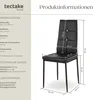 tectake® Set Esszimmerstuhl Julien gepolstert mit Produktbild-Vorschau 6