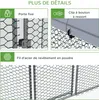 PawHut Enclos poulailler chenil volière hexagonal extérieur Voir les images du produit 9