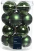 16er-Set Christbaumkugeln Grün Glas 8cm, Matt & Glänzend, Produktbild-Vorschau 1