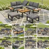 Premium Gartenlounge Set 6-teilig verstellbar – Ecksofa Produktbild-Vorschau 2