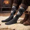 Black Snake Kniestrümpfe Karo mit Alpakawolle Damen Herren Produktbild-Vorschau 6