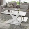 Merax Hochglanz Couchtisch aus MDF, Wohnzimmertisch mit Produktbild-Vorschau 1