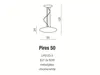 Pires 50 Pendelleuchte, Weiß, Ø 50 cm, 3-flammig, E27, Produktbild-Vorschau 5