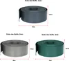 Three rolls of flexible landscape edging in different colors, with dimensions indicated. Voir les images du produit