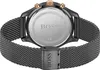 Close-up view of the back of a Hugo Boss watch, showing the case back and mesh strap. Podgląd zdjęcia produktu