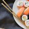 5 Paar Essstäbchen Gold Edelstahl Chopsticks Sushi Stäbchen Produktbild-Vorschau 5