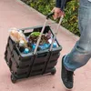 Kinzo Faltbarer Einkaufstrolley Schwarz - Faltbare Kiste - Produktbild-Vorschau 5