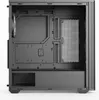 The interior of an empty computer tower case. Voir les images du produit