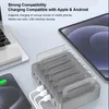 A charging station with multiple devices connected, including a laptop, tablet, and phone. Náhled obrázku produktu