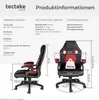 tectake® Bürostuhl Mike ergonomische Form Produktbild-Vorschau 5
