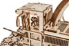 Close-up view of a wooden model of a harvesting machine. Podgląd zdjęcia produktu