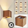 Salbertand »Salbertand« Wandlampe aus Metall in Holzoptik Produktbild-Vorschau 3